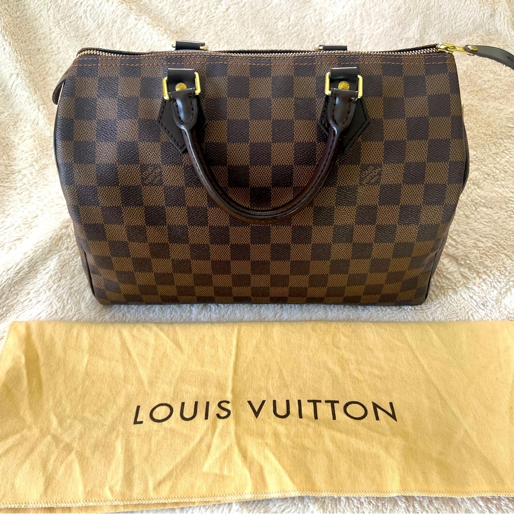 Authentic Louis Vuitton Speedy 30 Damier Ebene